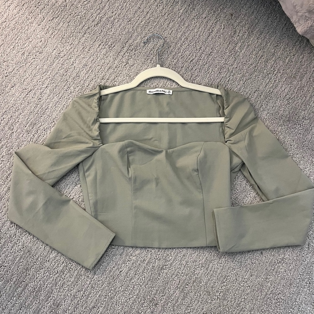 Abercrombie Green Long Sleeve